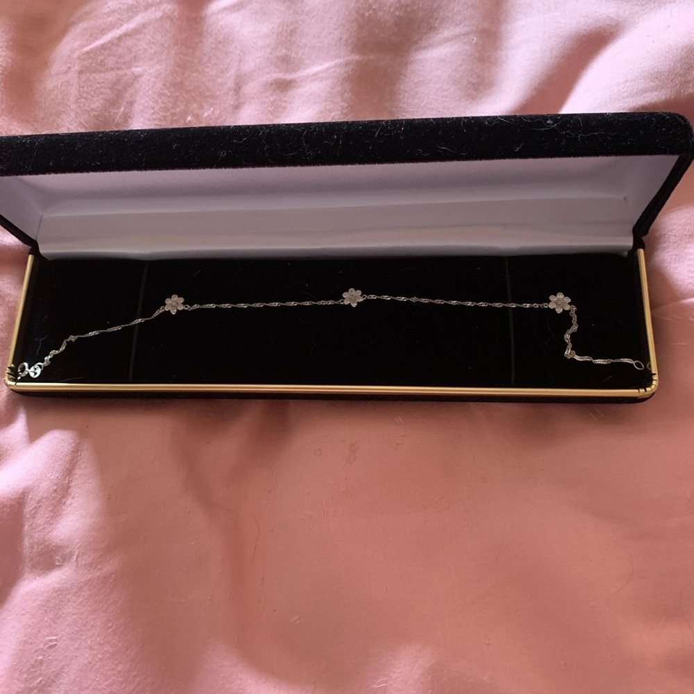 14kt solid gold ankle bracelet Estate piece